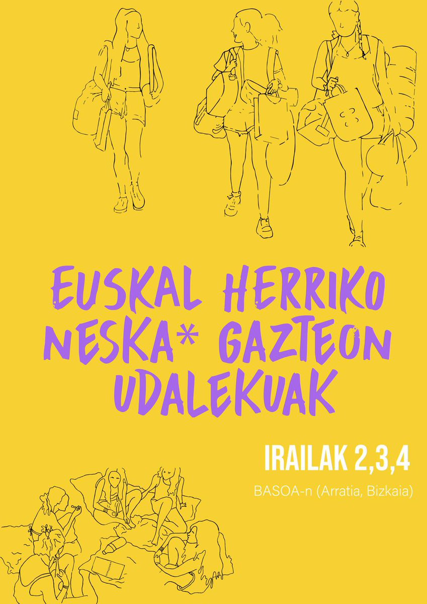 NESKA* GAZTEON UDALEKUAK

Ikasturte honetan sarea berritu, handitu eta egonkortu egin dugu, mugimenduaren inguruko erabakiak hartzeko espazio berriak sortuz. Mugimendu bezala urrats kualitatiboak eman ditugu.