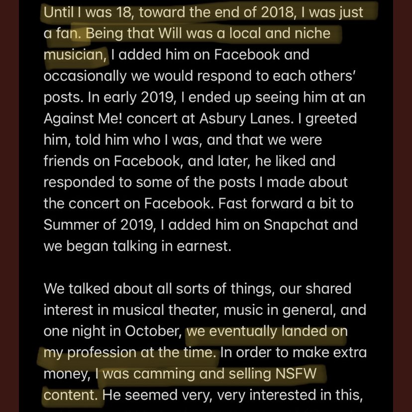 meltpup's tweet photo. @enbiaroace @OliverTwistt_1 @hauntinghaunts it would be different if will over a course of time was convincing op it was okay to send nudes to him but it was literally op’s business :/ https://t.co/0l15Cdqy23