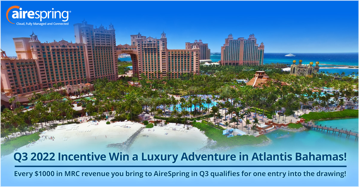 Anoi Korea verkoper AireSpring on Twitter: "#Atlantis is calling! Don't miss your chance to win  #AireSpring's 3rd Quarter Incentive Trip to the luxurious Atlantis Resort  in the Bahamas. Reach out to your channel manager for
