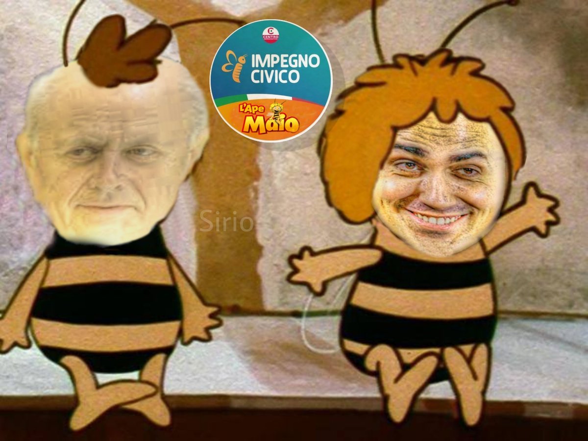 siriomerenda's tweet image. L'ape Maio...
#DiMaio #Tabacci #ImpegnoCivico #Giggino