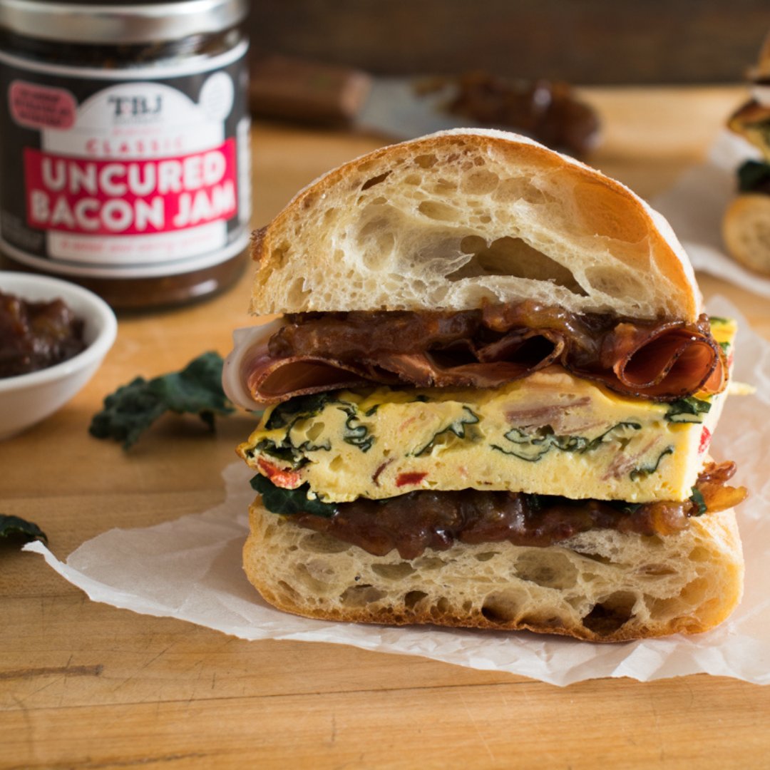 Wake up to the sweet and salty flavors of #BaconJam. Put our jam on a #breakfast sandwich, toast, pancakes, or anything else you can think of. 🍳

How are you incorporating Bacon Jam in your breakfast?