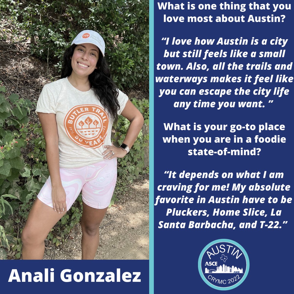 atxcrymc's tweet photo. Meet the CRYMC 2022 Committee - Anali Martinez Gonzalez👋
Register for CRYMC today by heading over to that link below! 📲
https://t.co/n8QoTy5nAj
Registration ends Friday, August 5, 2022. ✅
#ThisIsASCE #ASCEMadeMe #ASCE #CRYMC2022 #leadershipconference #ASCEYMF #networking https://t.co/fJvCb2Ak87