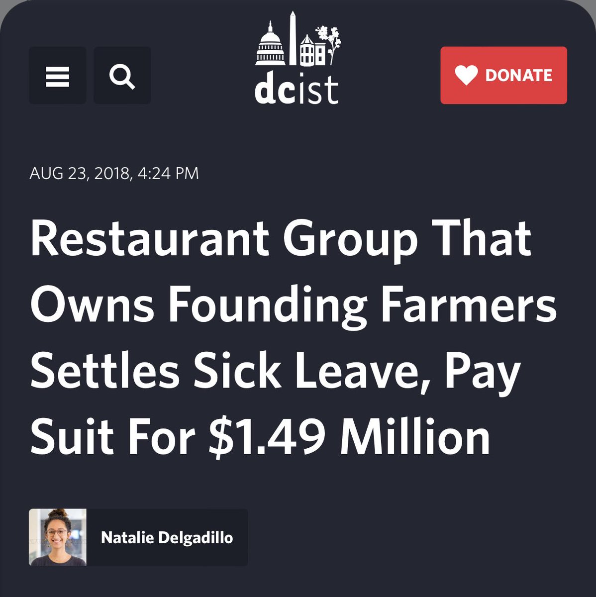 AlexCTaliadoros's tweet photo. restaurants that commit wage theft and deny their workers paid sick leave don’t deserve to have any say on our labor laws https://t.co/3TfTXPu2tZ