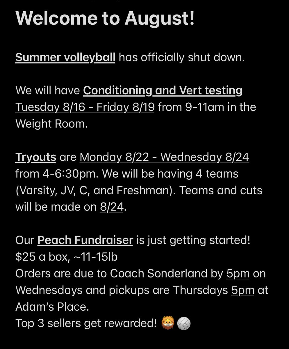 Get these dates on your calendars! We are gearing up for a great start to the 2022 season 🦁🏐