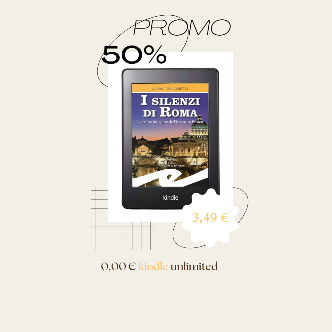 I silenzi di Roma oggi in promo al 50%. #follipergialli #ispettoreproietti #gialliitaliani #promoebook #librisuRoma #lamiaRoma