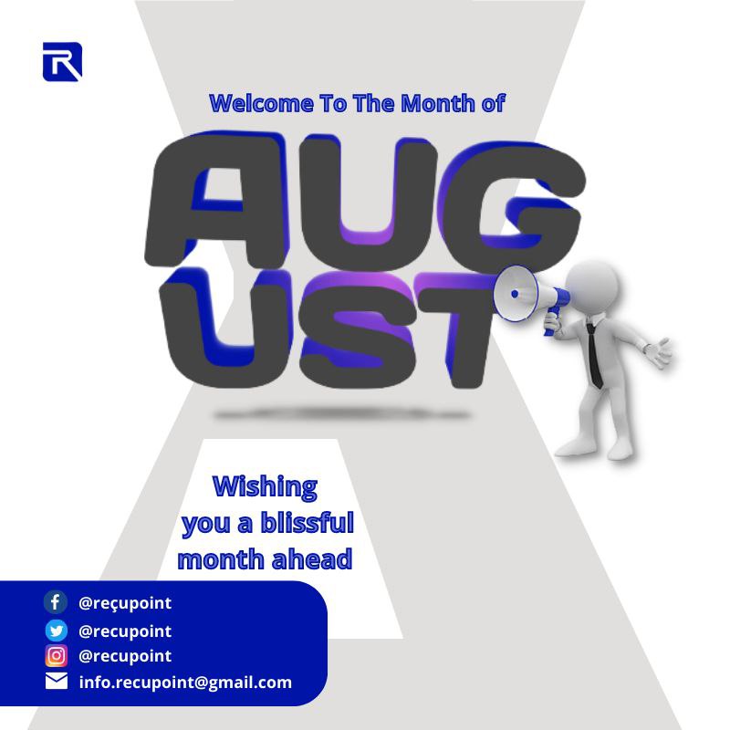recupoint's tweet photo. Happy new month guys ✨

Reçupoint exists to connect tech creatives and recruiters🤝

We wish you a blissful and prosperous month ahead 🎊🎊

#HappyNewMonth #WelcomeAugust #startups #techcreatives #digitalskills #freelancers #remotework #remoteworkers https://t.co/Jk2fTajQvo