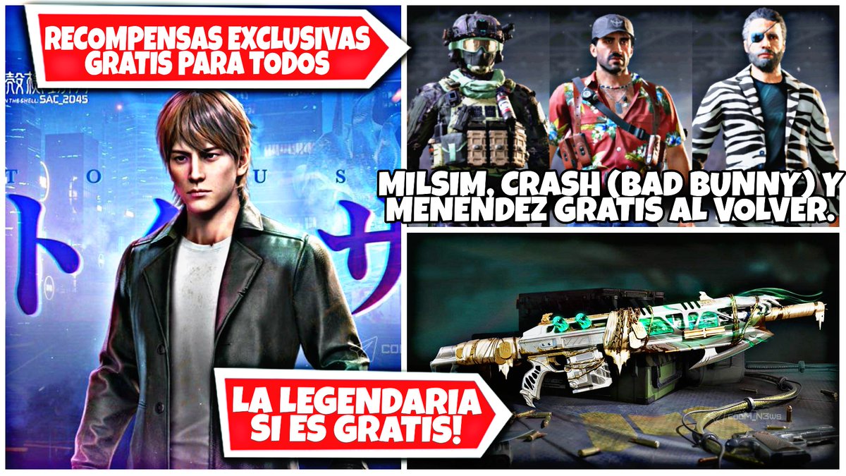 Destro32YT's tweet photo. NUEVO VIDEO! LA LEGENDARIA SI ES GRATIS! | NUEVAS RECOMPENSAS EXCLUSIVAS PARA TODOS | SKINS GRATIS | COD MOBILE
https://t.co/9m9kiQy3pz
#CODm #codmobile #codmovil https://t.co/6Zoohj2FOS