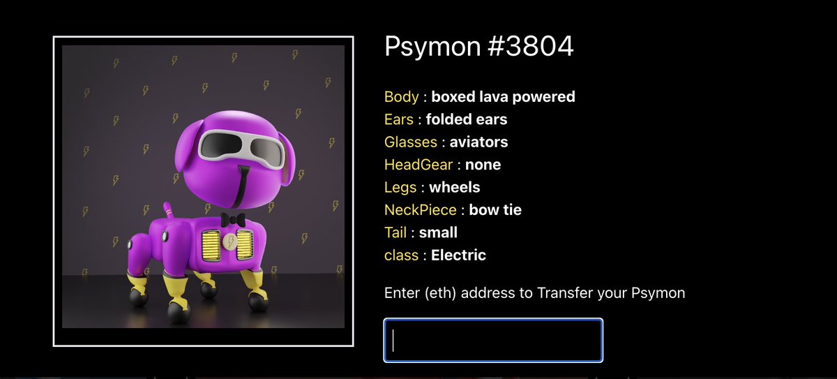 PsymonClub's tweet photo. Trait data is now visible on the website 🤩🤩
Just click on your #Psymon to find out!
Rarity rankings to be launched soon as well.
Mint at : https://t.co/HjuB3bvmXF
@NervosNetwork @buildclubxyz
#NFT #GameFI #gaming #3d $ckb https://t.co/h6MIRcnhGH