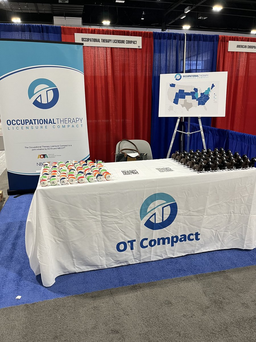 MPudelerAOTA's tweet photo. At #NCSLsummit ? Stop by booth 931 for a hacky sack or a stress ball and learn about the #OTcompact https://t.co/72qhCVoVg3