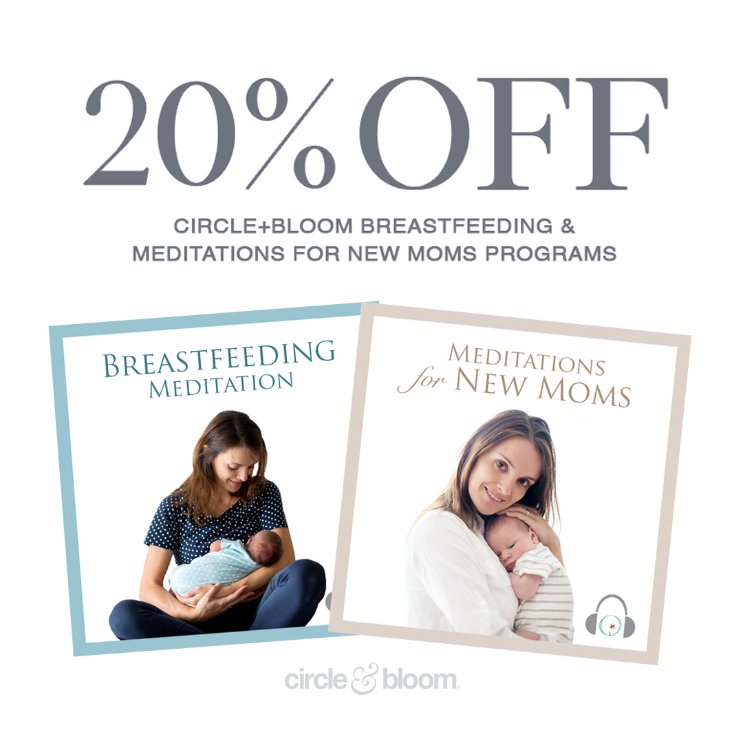 In honor of #WorldBreastfeedingWeek, Circle+Bloom is offering 20% off our #Breastfeeding Meditation program and Meditation for New Moms program for the month of August. Enter code Breastfeeding20 when checking out. Offer expires 8/31/22.

Learn more: bit.ly/3cVO3KS