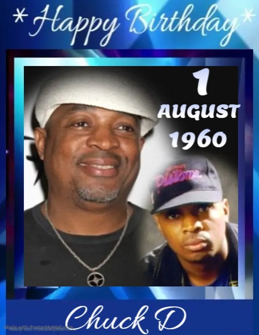 Happy 62nd birthday Chuck D of Public Enemy!  