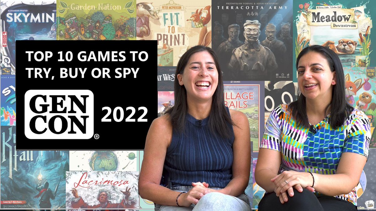 If you're looking for us at GenCon we'll be hunting down the 21 new games on this list 🔥🤩 WE ARE SO EXCITED!!!!!
PS. If you haven't started a map for the hall yet we have listed booth locations in the timestamps! ☺️ 
youtu.be/6ytzxDSuUzE
