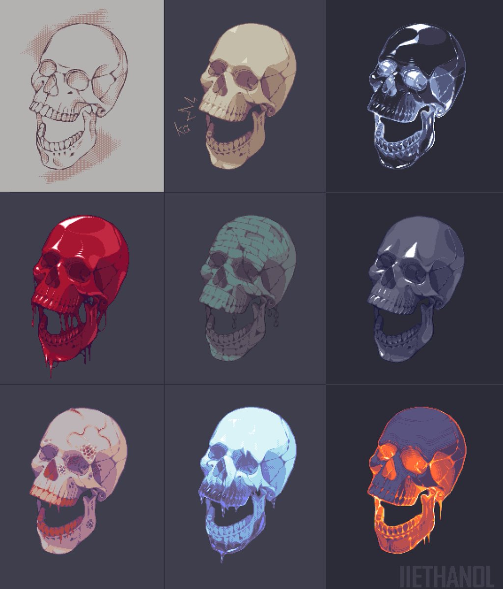 Texture head 2.0

#pixelart