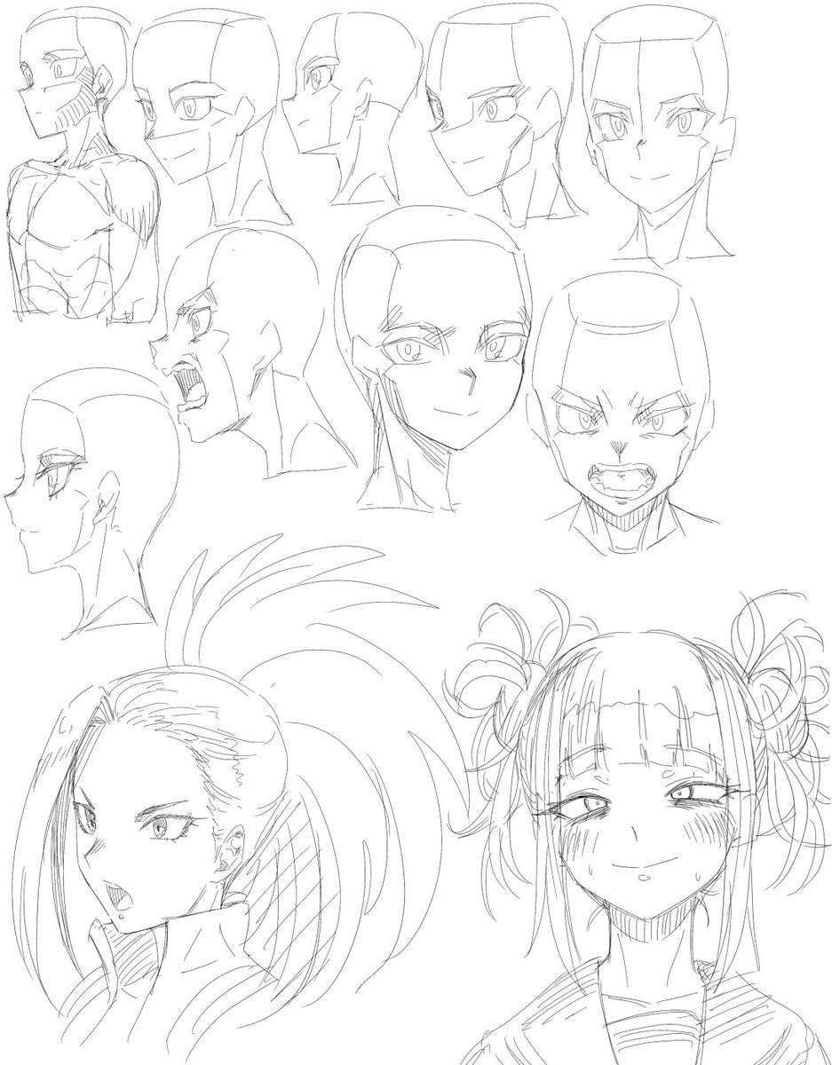 顔を可愛く描けるようになりたいから練習するぞ! 24.25 