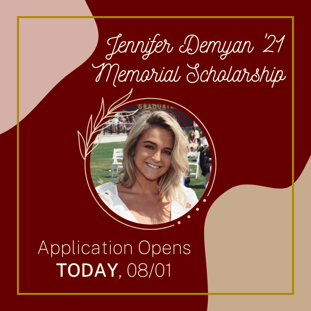 We're honored to announce the launch of the Jennifer Demyan '21 Memorial Scholarship, honoring the life of #cofccomm grad, Jennifer "Jen" Demyan. She will always be in the thoughts of her family and friends and forever in their hearts. 
cofc.academicworks.com/opportunities/…