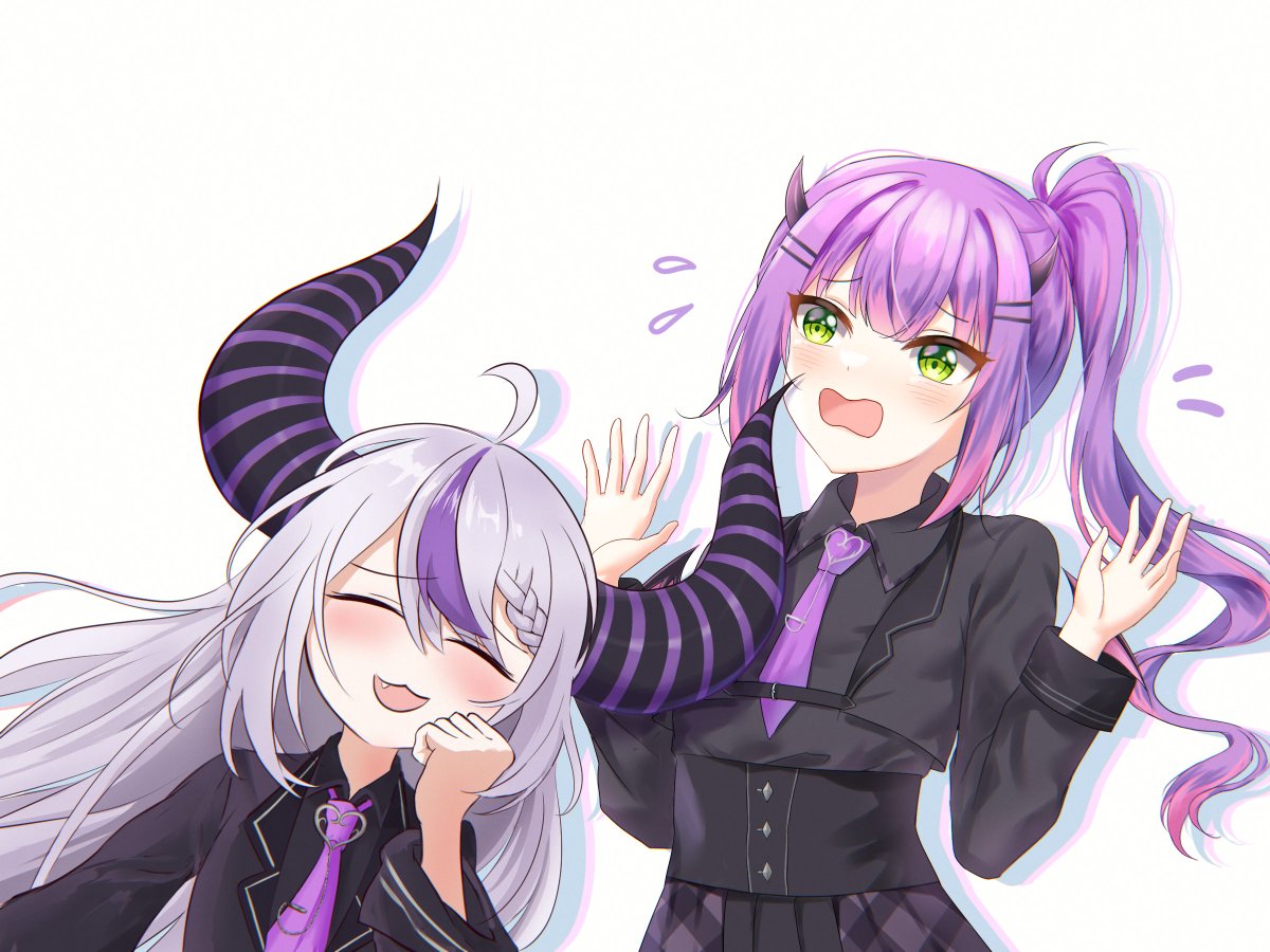 choco__0528's tweet image. ♢♢COLLAB コラボ♢♢
⬅️ラプラス・ダークネス by @nikuu_kun
➡️常闇トワ by @choco__0528
#laplus_artdesu #TOWART