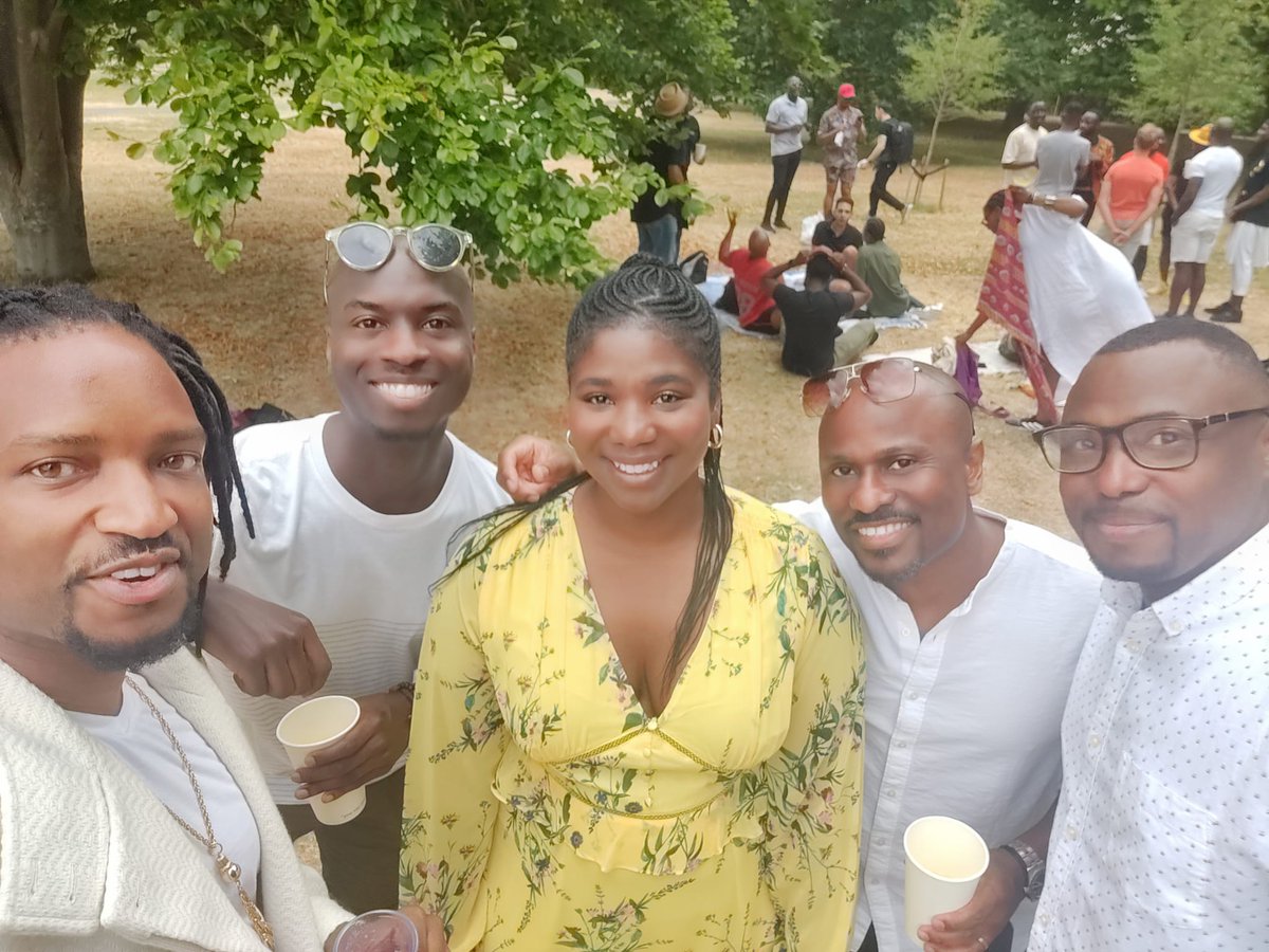 Good to catch up with <a href="/Nzube/">Nzube Ufodike</a> and friends before cheering on the Lionesses yesterday.