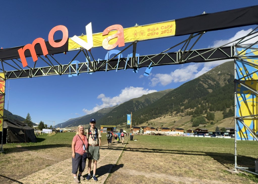 Geoffrey_Wardle's tweet photo. I have spent today at @mova2022 the Swiss National encampment that is held every 14 years for all scouts, boys and girls from 7 on up. Kids under ten participate for a week older scouts for the full two weeks. #scouting #mova2022 https://t.co/dEmupJcHgR