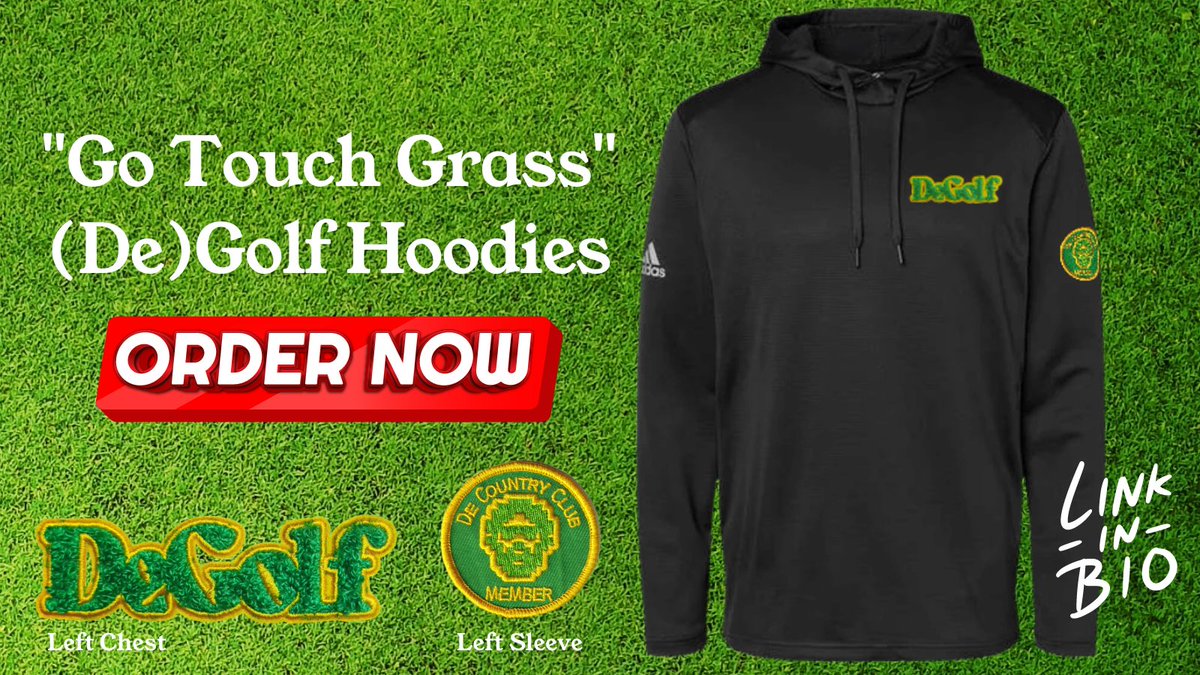 DeGolfers's tweet photo. (De)Golf Hoodie Giveaway Contest 
Rules: Like ❤️ &amp; RT 🔃
Drawing will take place in 24 hours (9:30am EST) https://t.co/2v9AZUAFb4