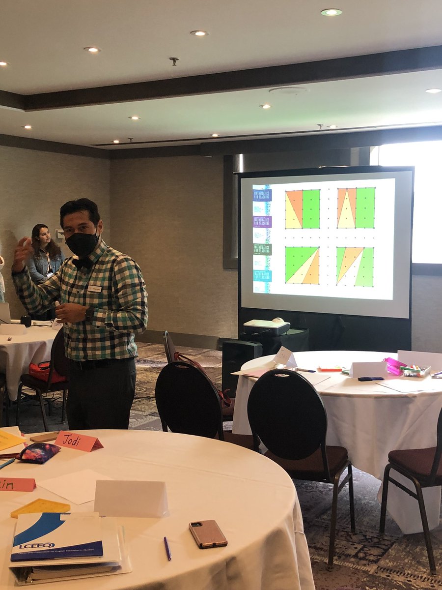 #lceeqmath 4 corners to get students talking math…which one does it fit with the others?