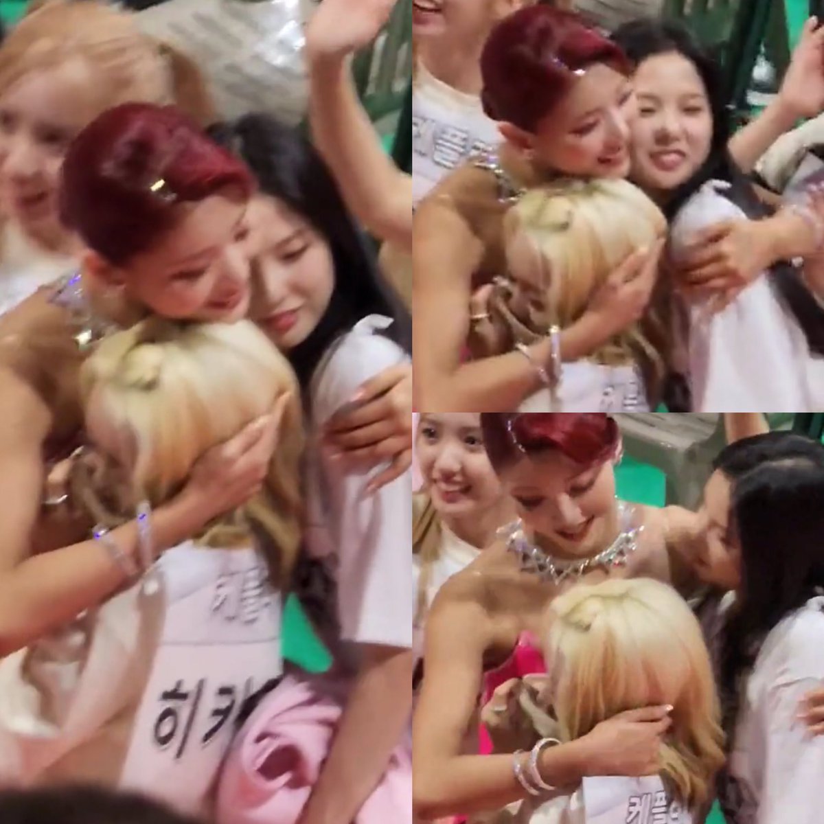 kep1erpics_'s tweet photo. ting, yujin &amp; karu hugging each other. https://t.co/eWtbpnl29v