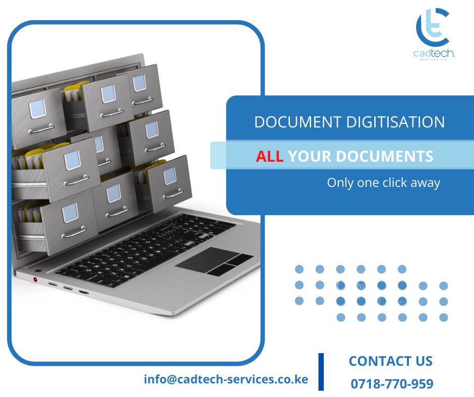 cadtechkenya's tweet photo. Digitising your old documents is a great way to ensure that you have a permanent digital backup of all your important information.

#Documentdigitisation
# backlog scanning in Kenya
# Backlog scanning in Nairobi
# bulk scanning in Nairobi
# bulk scanning in Kenya https://t.co/3Ai0kPeKK3