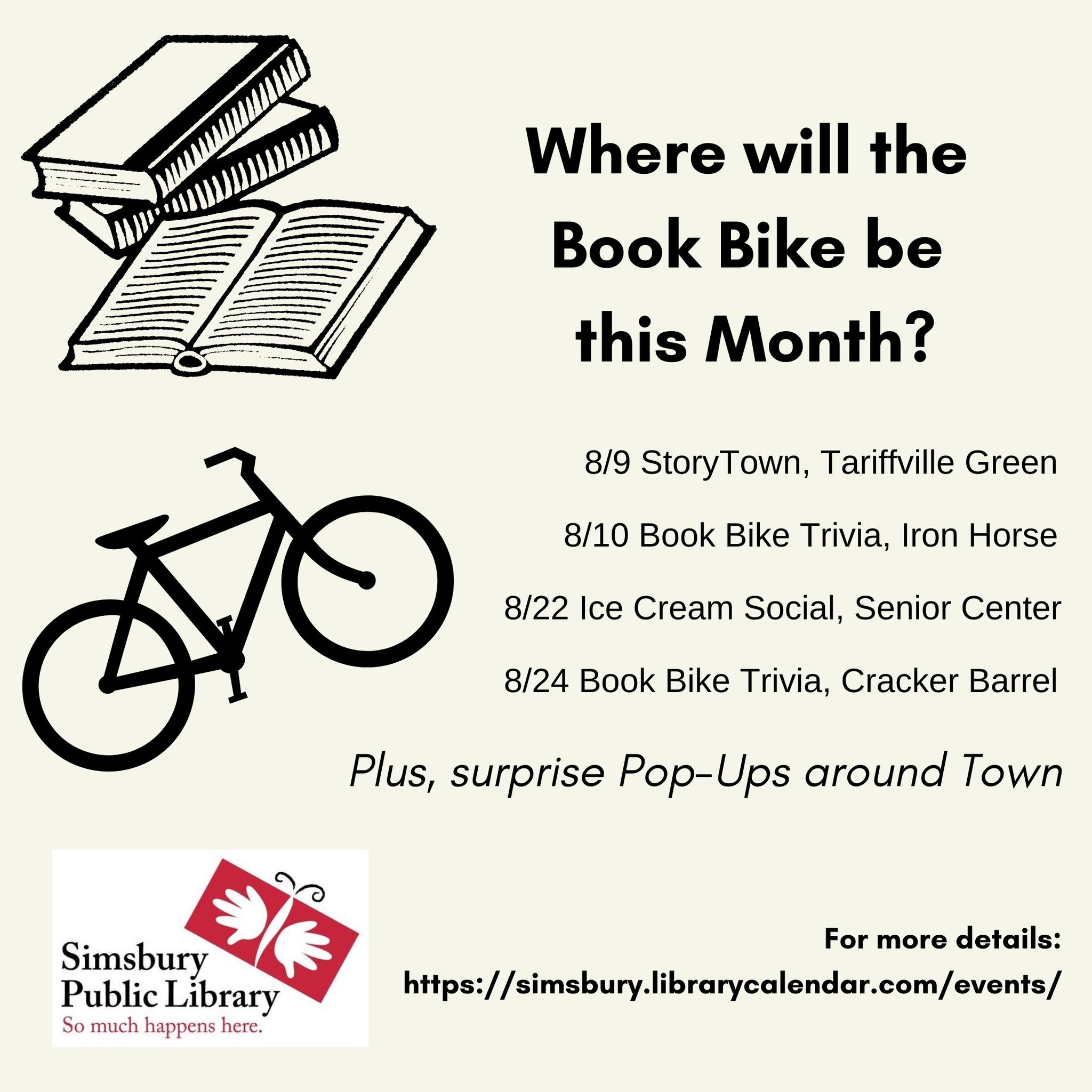 Town of Simsbury on Twitter "Have you seen the SPLBookBike yet? We're