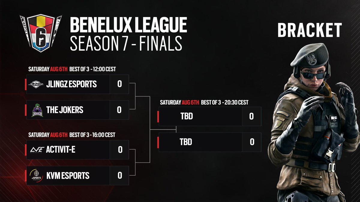 🔥IT'S BENELUX LEAGUE S7 FINALS WEEK 🔥

Our rolling finals schedule: 
➡️Semi final 1 - 12h CEST: <a href="/JLINGZesports/">JLINGZ Esports</a> vs. #TheJokers
➡️ Semi final 2 - 16h CEST: @ActiVitE_eSport vs. <a href="/KVM_Esports/">KVM Esports</a> 
➡️Grand final - 20:30 CEST: 👀? vs. 👀?

Fill in the question marks 👇
