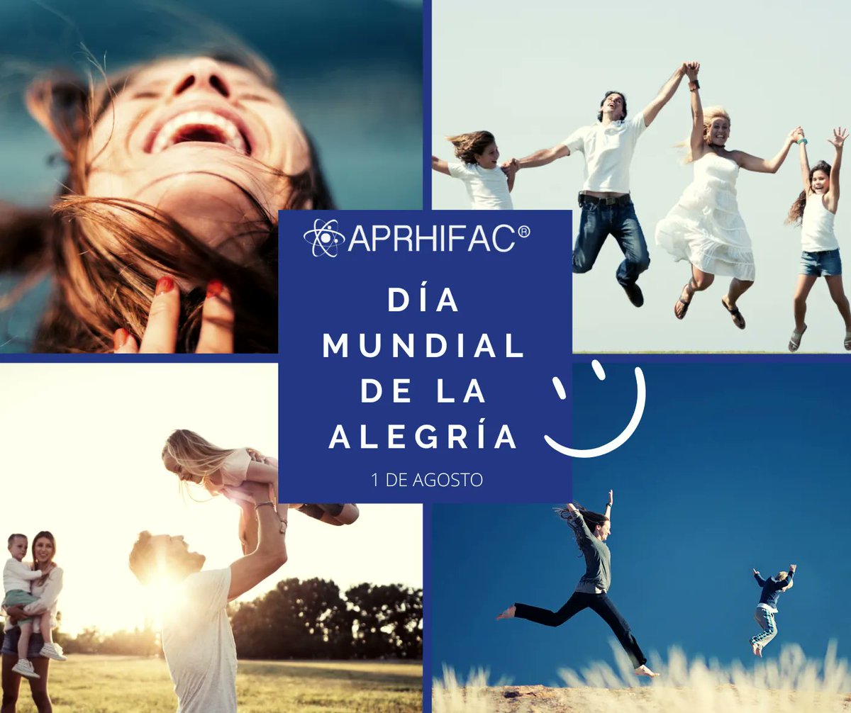 aprhifacmx's tweet photo. Hoy, 1 de agosto se celebra el ¡ía mundial de la alegría! https://t.co/cnKYZG2KuQ