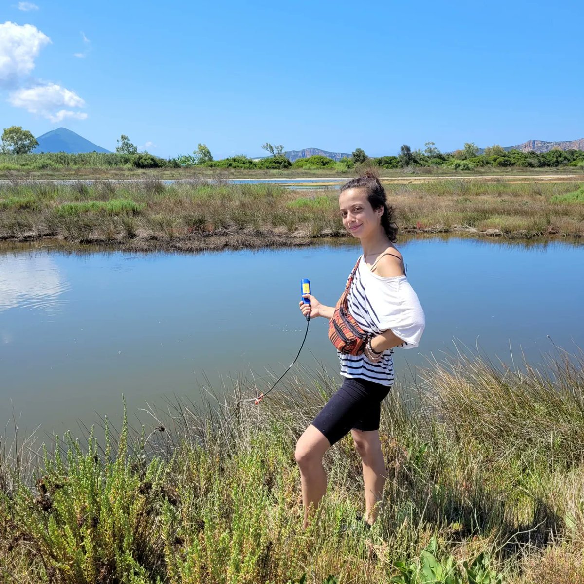 MEET OUR INTERN
Artemis is a bachelor student in Biological Applications and Technologies at  University of Ioannina.

Artemis is participating in our monthly #fieldworkcampaign for monitoring the quality of the surface water in #gialovalagoon wetland.🔭💧