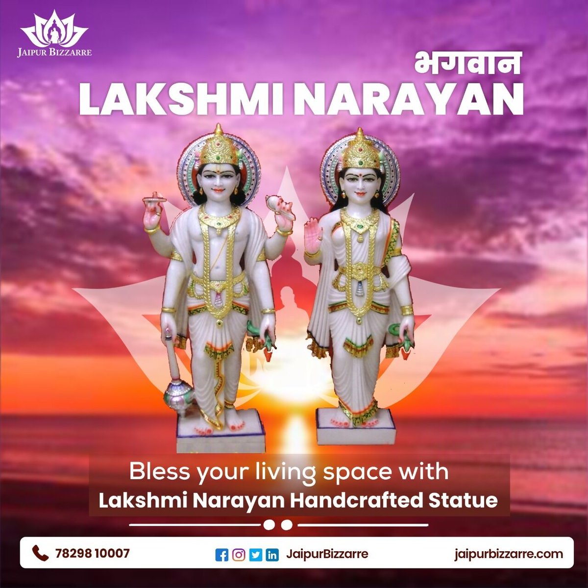 jaipurbizzarre's tweet photo. Bless Your Living Space With Lord Lakshmi Narayan's Beautiful Handcrafted Statue.
To Order DM US.
#bestmarblestatues #handcraftedstatues #affordablestatues #divinestatues #humanidols #ordermarblestates #bestwork #Qualitystatues #bestmanufacturer #jaipurbizzarre #lakshminarayan https://t.co/jfqxT6Z5d1