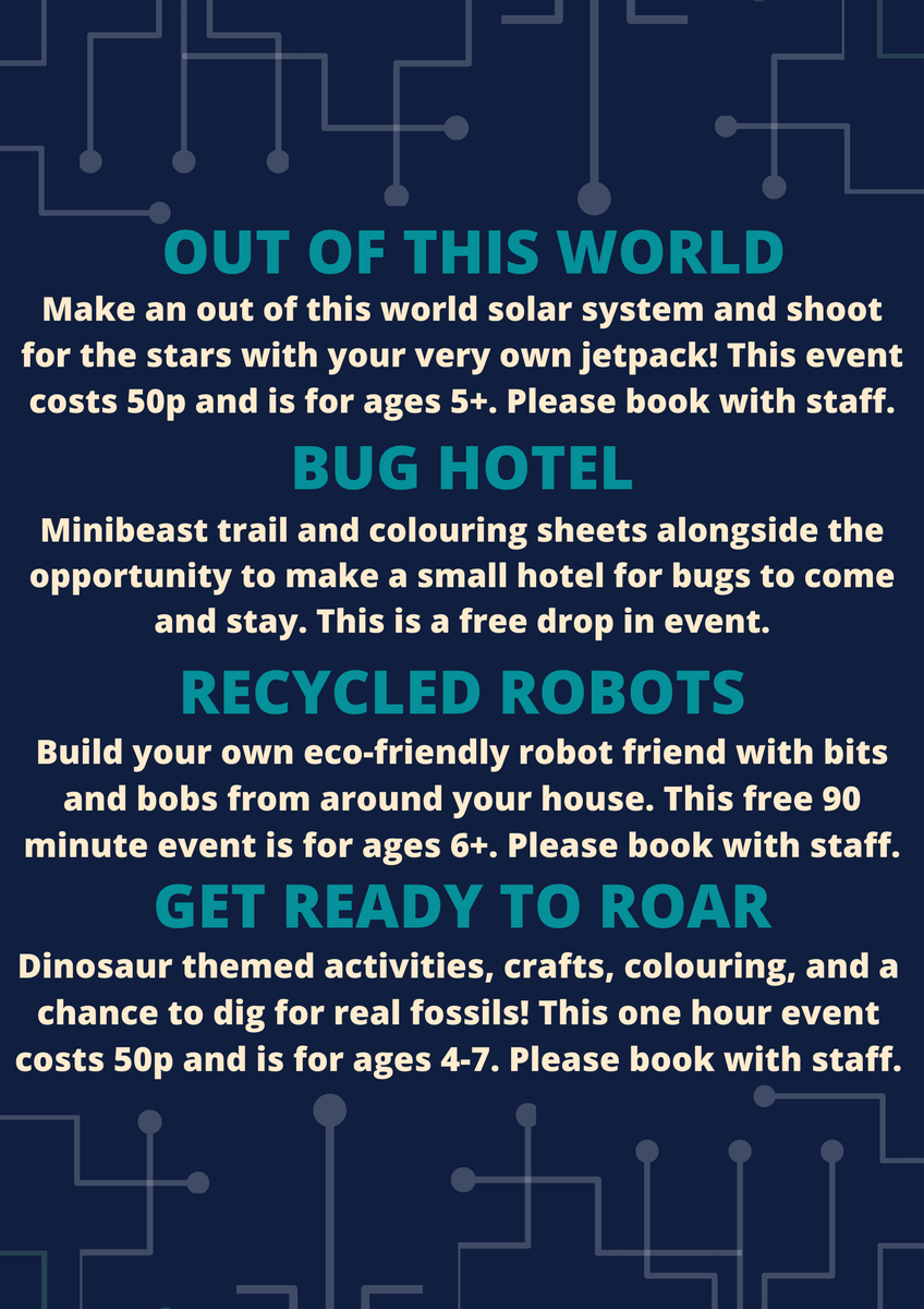 EveshamLib's tweet photo. Our first school holiday activity starts tomorrow! 🚀

Inspired by the #SummerReadingChallenge theme #Gadgeteers we've got some really cool events this summer. Find the details below ⬇️ https://t.co/S5aJNXI2nj