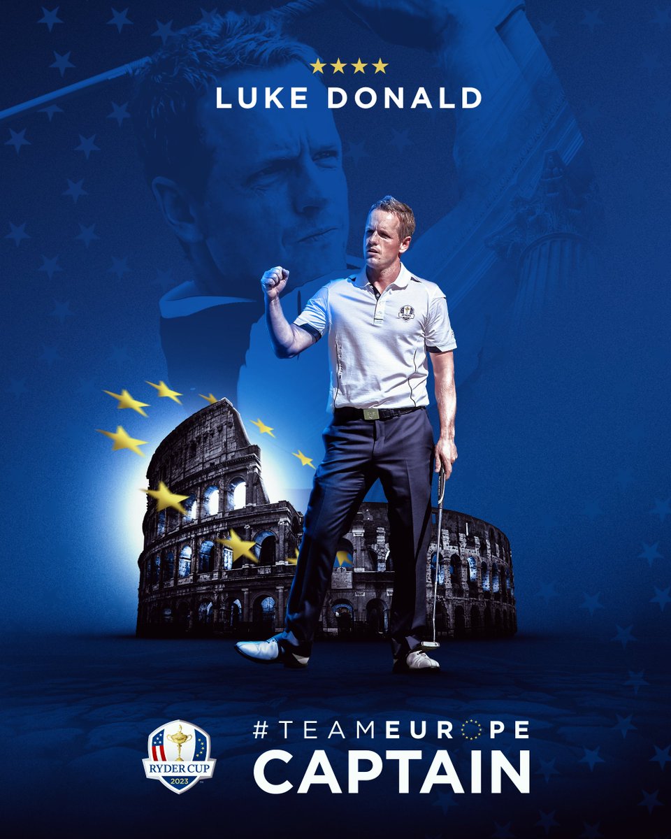 We're delighted to announce <a href="/LukeDonald/">Luke Donald</a> as 2023 European Ryder Cup Captain 🇮🇹