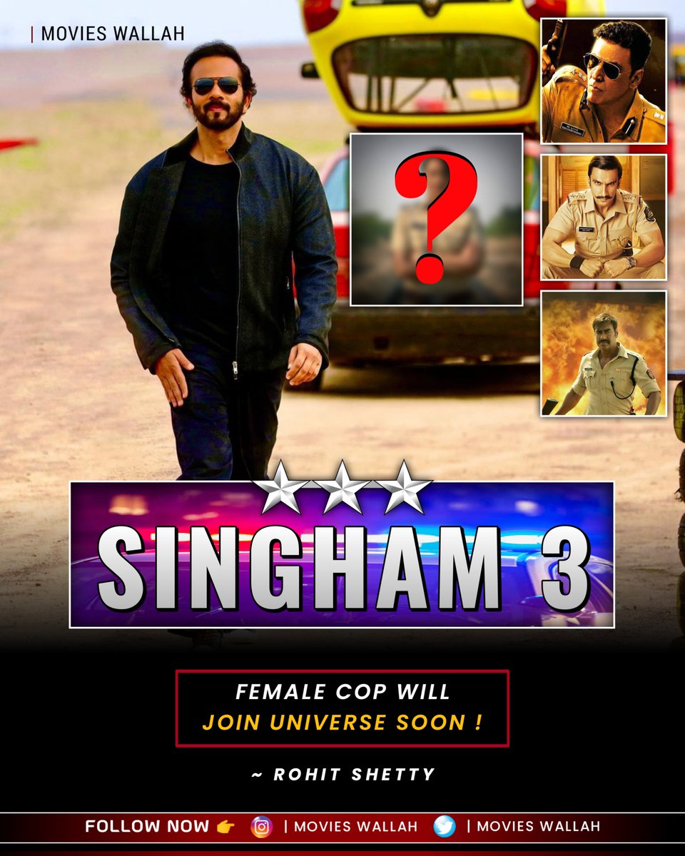 Movies_Wallah's tweet photo. #Singham3 🔥!!
#rohitshetty #copuniverse #sooryavanshi #Simba #Simba2 #sooryavanshi2 #Singham #ajaydevgan #AkshayKumar𓃵 #ranveersingh #COP
👉 Follow: @Movies_Wallah https://t.co/jcESEEluKb