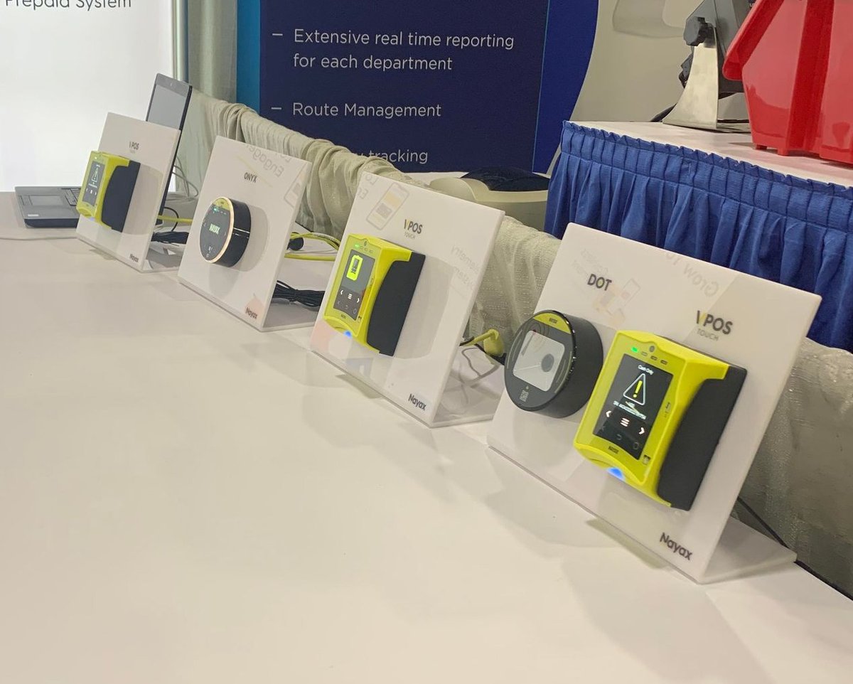 NayaxGlobal's tweet photo. Are you at the @TheCleanShow? Come say hi at Booth #1441 and learn more about our EMV-certified VPOS Touch and Onyx devices!
#Nayax #Clean2022 #EMV #CashlessPayments #ContactlessPayments #Laundromats #TextileCare https://t.co/GKB9a3OUXv