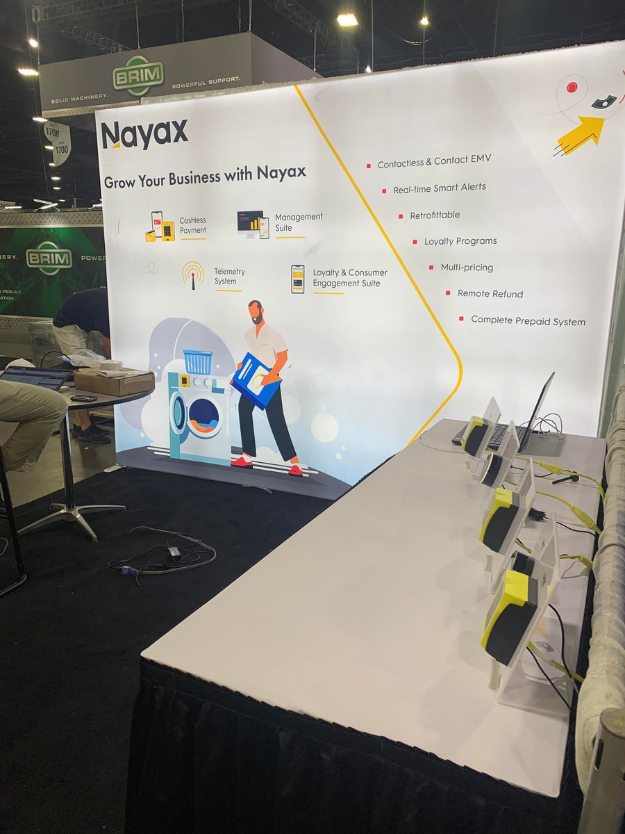 NayaxGlobal's tweet photo. Are you at the @TheCleanShow? Come say hi at Booth #1441 and learn more about our EMV-certified VPOS Touch and Onyx devices!
#Nayax #Clean2022 #EMV #CashlessPayments #ContactlessPayments #Laundromats #TextileCare https://t.co/GKB9a3OUXv