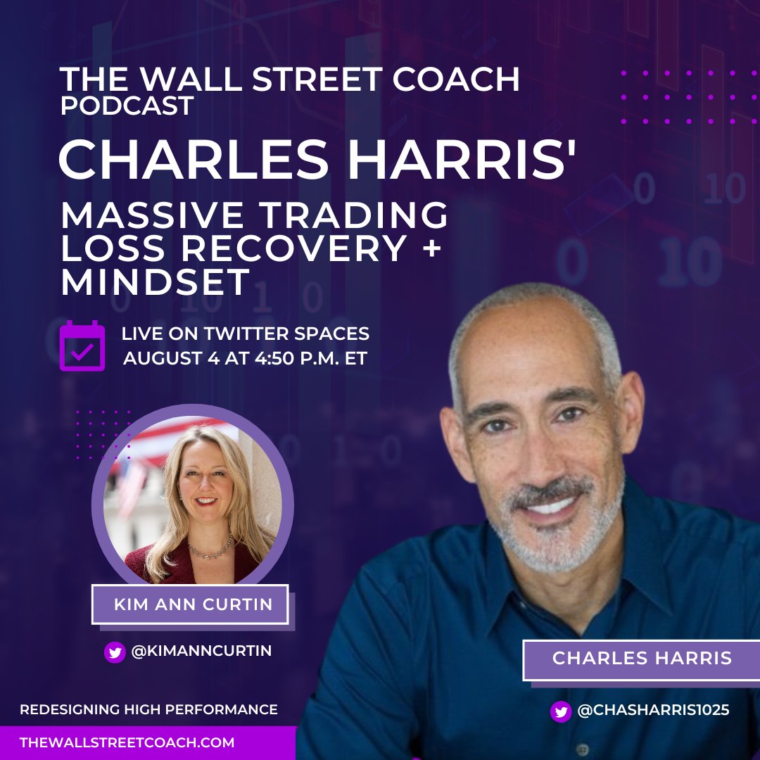 kimanncurtin's tweet image. I&apos;m SO excited about my upcoming Twitter Space q+a with @chasharris1025 this Thurs, 8/4 at 4:50 pm ET. Get the full story here: bit.ly/3OQRcsO and set a reminder here: bit.ly/3PINL8Q #liveevent #tradingquestions #tradingandinvesting