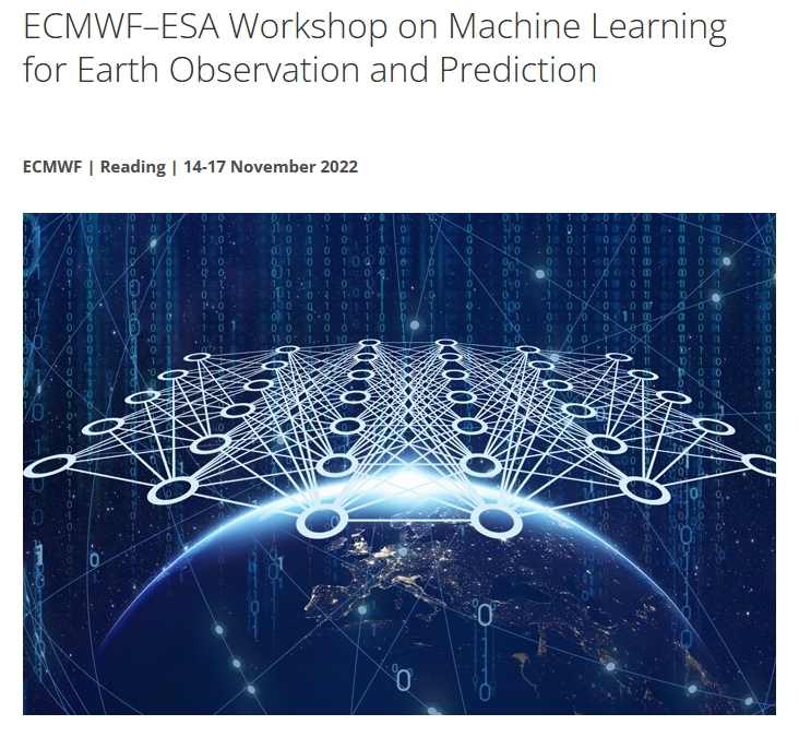 3rd @ECMWF - @ESA_EO ws on #ML for Earth Observation and Prediction: Last Call for Papers! Deadline for abstract submission is 15 August 2022 Workshop in Reading (UK) 14-17 November 2022 events.ecmwf.int/event/304/abst… w/ @Dr_RSchneider @clavitolo