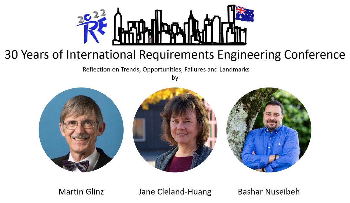 Fourth Keynote: 30 Years of RE Conference - Trends, Opportunities, Failures and Landmarks 

Keynote 4: conf.researchr.org/details/RE-202… 

All keynotes: conf.researchr.org/track/RE-2022/…