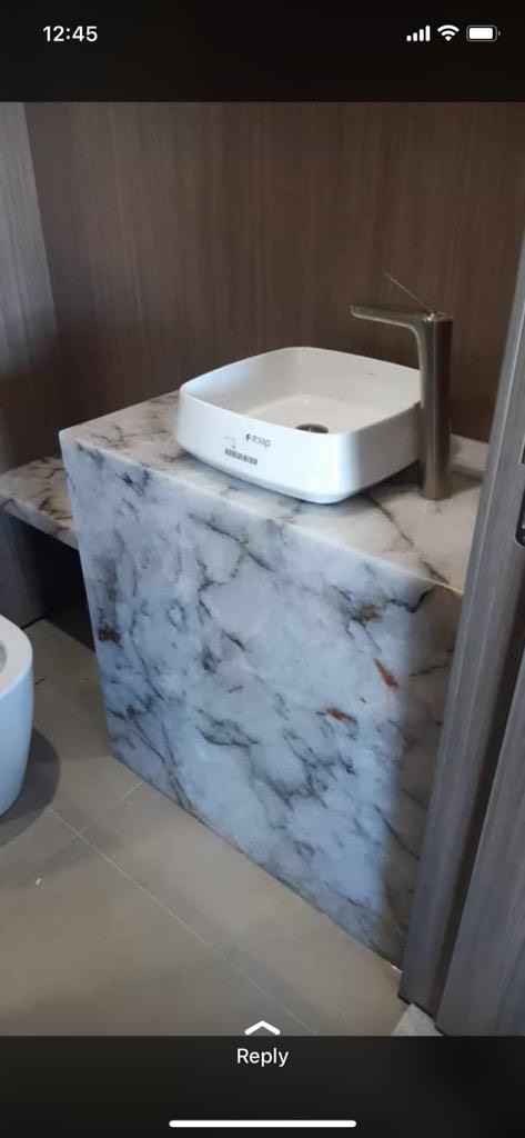 stonespyre's tweet photo. Opinions on this adult version of a bathroom night light?💡 I think it's genius &amp; beautiful. Your thoughts? 

#quartzite #quartz #granite #stonespyre #bathroomdesign #countertops #flooring #design #homedecor https://t.co/LSTRkIGQbC