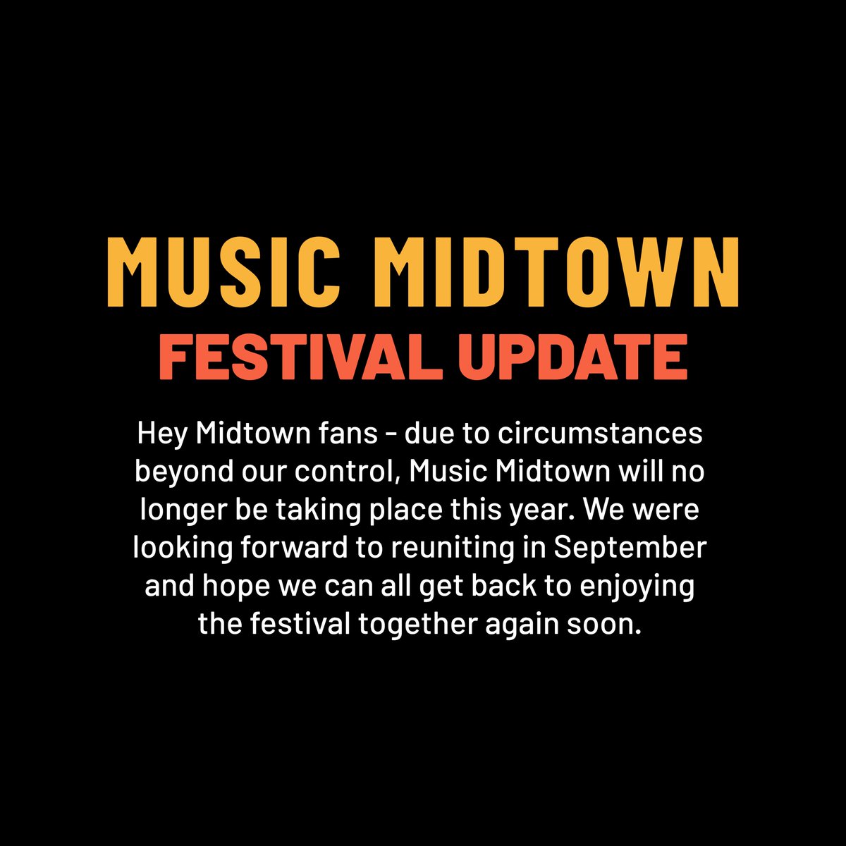 102 9 The Buzz Man We Gave Away Festival Passes To Make It To Music Midtown This Year But It S Unfortunately Been Canceled Twitter 102 9 The Buzz Man We Gave Away Festival Passes To Make It To Music Midtown This Year But It S Unfortunately Been Canceled Twitter