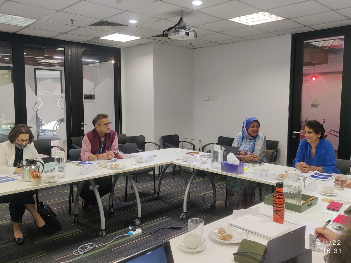 MyUNDP's tweet photo. As @MOFmalaysia grantees, both @MyUNDP and @YayasanHasanah have shared synergies💡Here, @kanniwignaraja meets w/ @BazariShahira, Trustee & MD of YH to discuss programs that build #community & #environmental resilience, w/ a focus on #TemporaryBasicIncome & #SustainableTourism https://t.co/WIDAx6WKqW