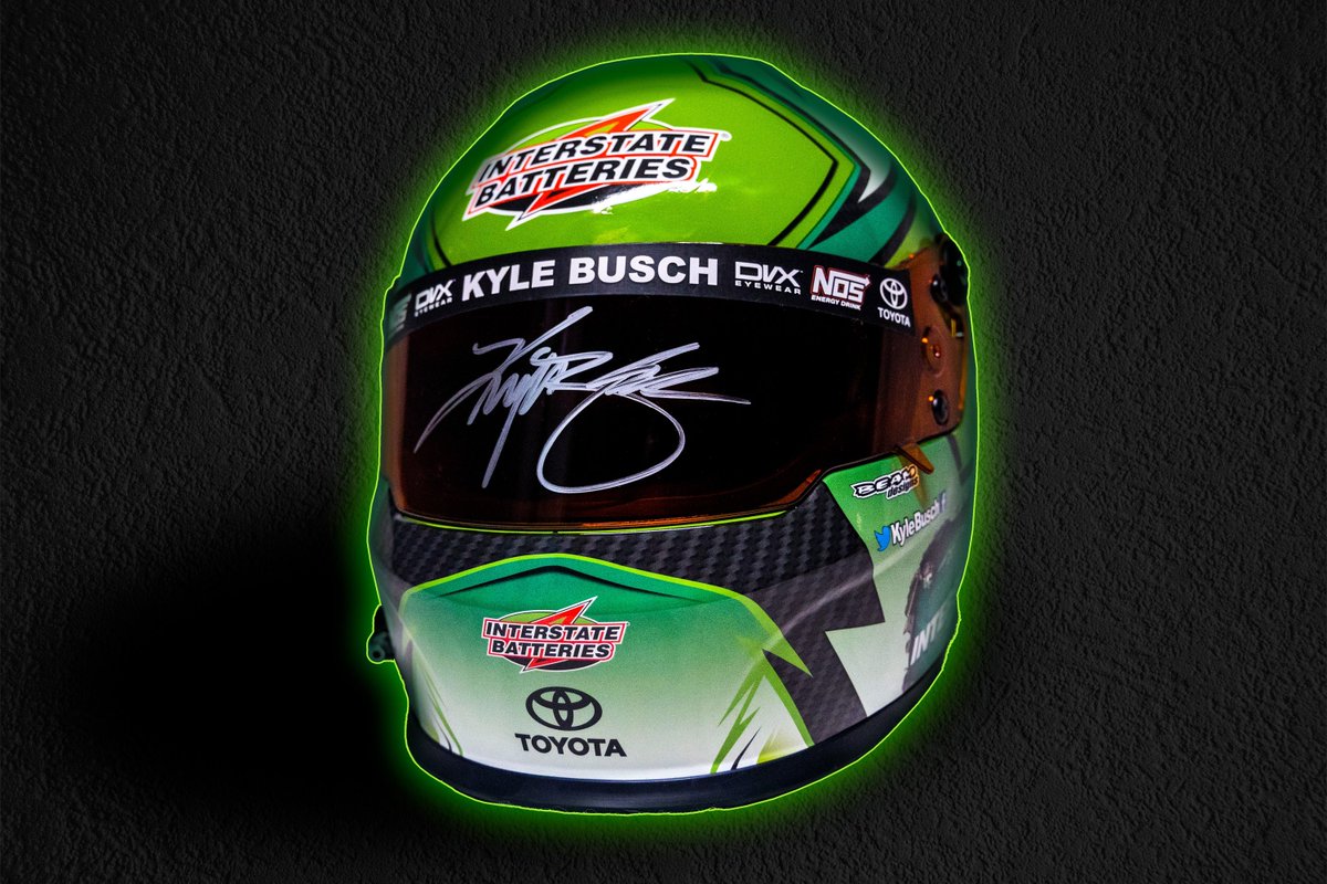 The countdown to the NASCAR playoffs is underway! 🏎️🏁 To celebrate, we’ll be giving away this #TeamInterstate racing helmet signed by @KyleBusch.

Retweet for a chance to win! 🎉

*Winner will be announced in early September.