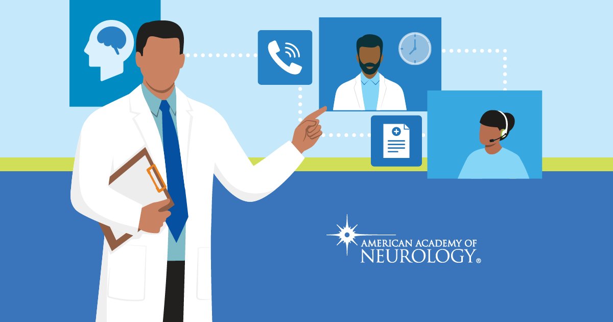 AANmember's tweet photo. Check out the newly released "Guide to Practicing Teleneurology" and a specialized "Telehealth Exam Tips for Patients with a Neuromuscular Disorder" guide. Access these resources and more on https://t.co/7jA0KBpfdY: https://t.co/nRbsQRzJPM 

#Telehealth #NeuroTwitter #Neurology https://t.co/D3adxTMDwT