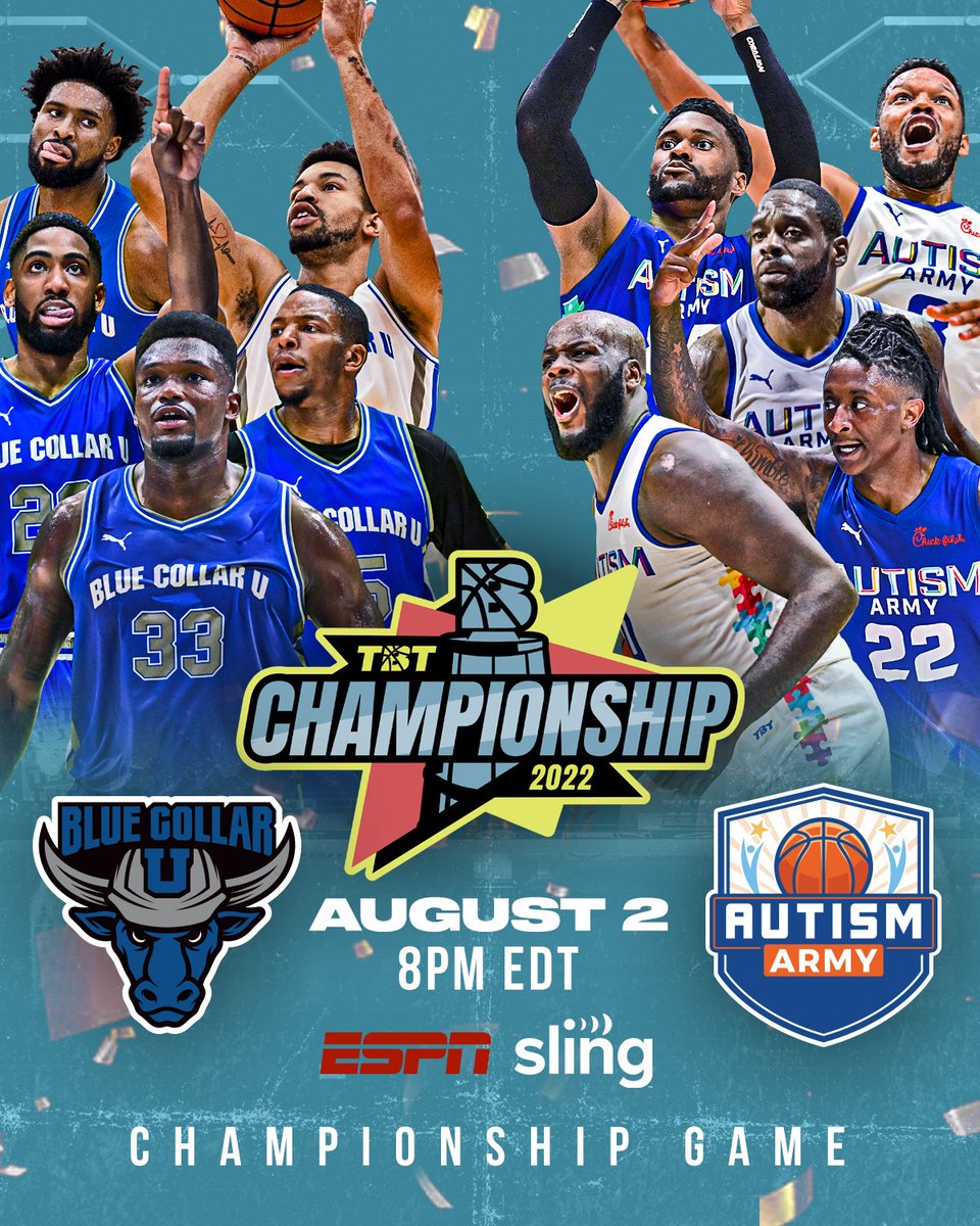 Two teams

Two amazing causes

One million dollar prize

TBT Championship: Tuesday, 8p, ESPN &amp; <a href="/Sling/">sling</a>