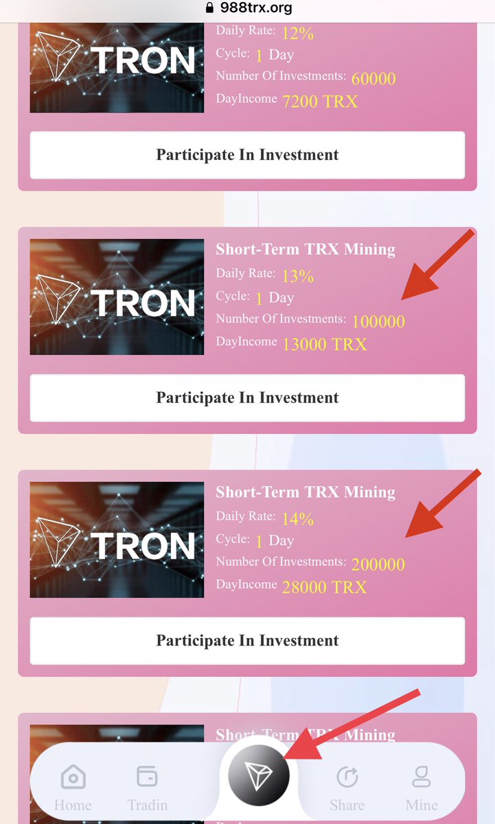 Earn 13% of investment every day, free withdrawals, the most fair platform!  Join link: 988trx.org/pages/register…
🚀🚀💸
@cctip_com airdrop 0.5 USDT 200