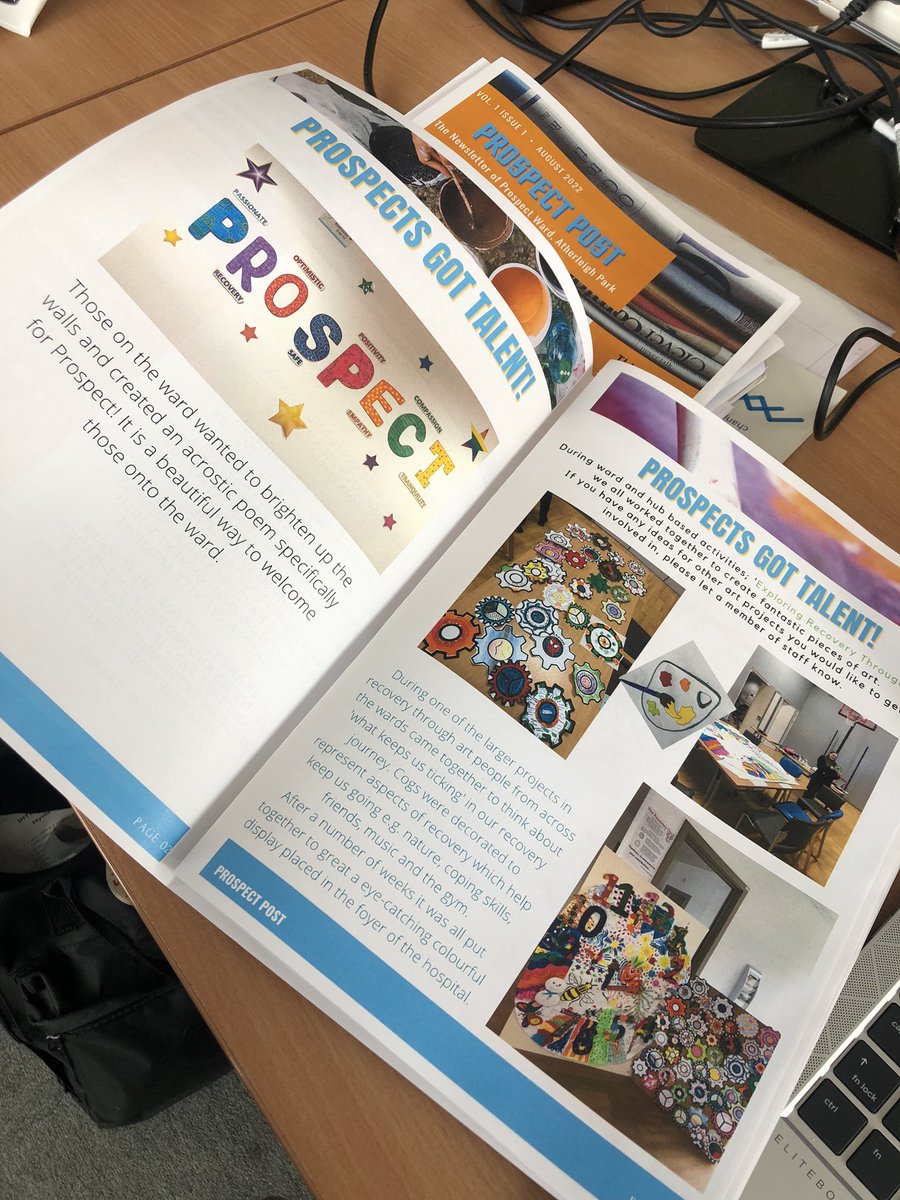 ermMegan_Marie's tweet photo. This afternoon the first edition of ‘Prospect Post’ was released!
At Atherleigh park we release quarterly newsletters for each ward.
It’s a lovely way to reflect on what’s been going on, and to help those on the ward hold in mind what opportunities there are to get involved in✨ https://t.co/LVwETpPsst