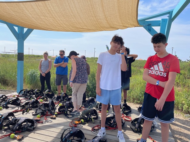 bmchsd's tweet photo. To learn and enhance confidence and team-building skills, the BMCHSD Bridge Program students and faculty visited the Jones Beach WildPlay ropes course last week. The experiential learning in a fun and active setting was beneficial to all involved. Go BMCHSD Bridge! https://t.co/U3ccbCF5Qb