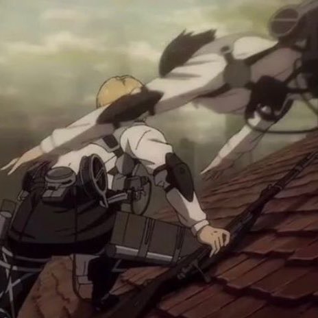 lov4arm1n's tweet photo. mikasa protecting armin <3 https://t.co/kfUzYpayPR
