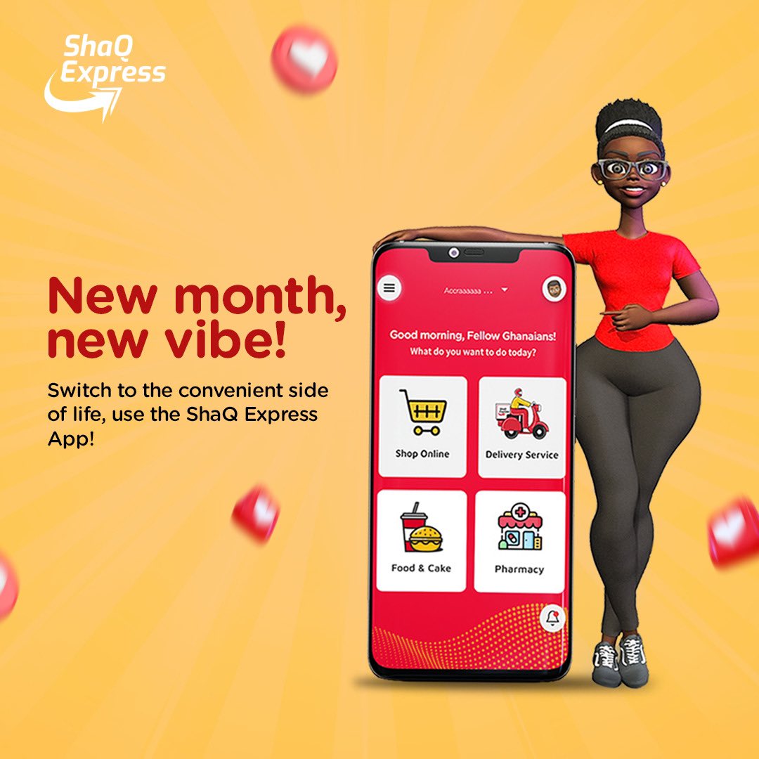 ShaQexpress's tweet photo. New month, new vibe!
Switch to the convenient side of life this August, use the ShaQ Express app for all your shopping, food and delivery needs!

Get the app now: https://t.co/lxzCn6jtFR

#shaqexpress #shoponline #orderfood #requestdelivery #ordercakes #onlinepharmacy https://t.co/wmjNveFgJH
